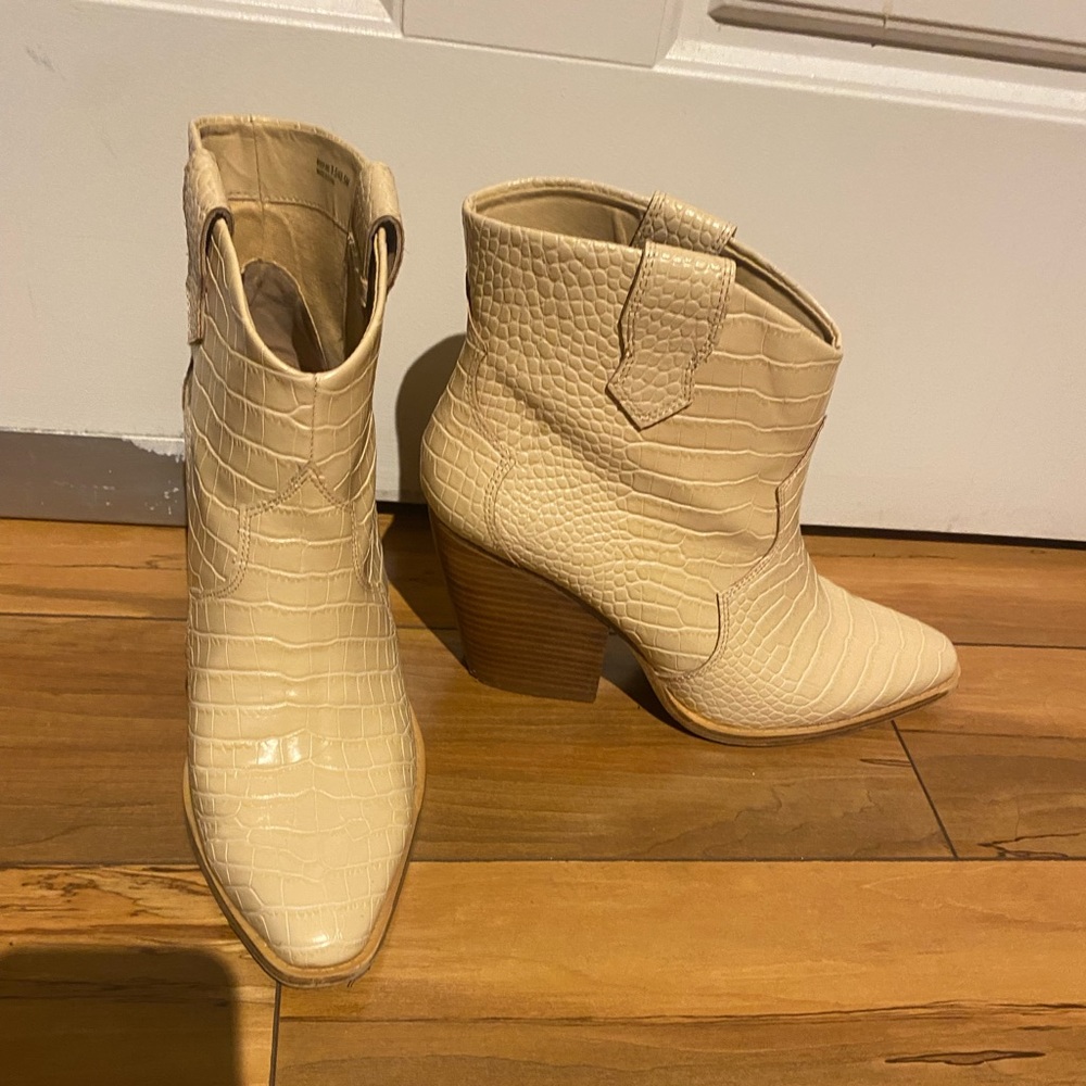 Cream Booties